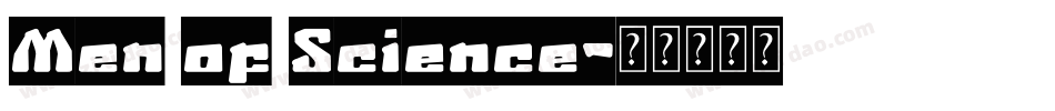 Men of Science字体转换
